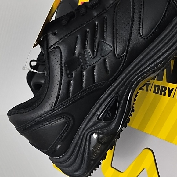 Fila Memory Workshift Ultra Slip Resistant Black Sneakers - Picture 10 of 16